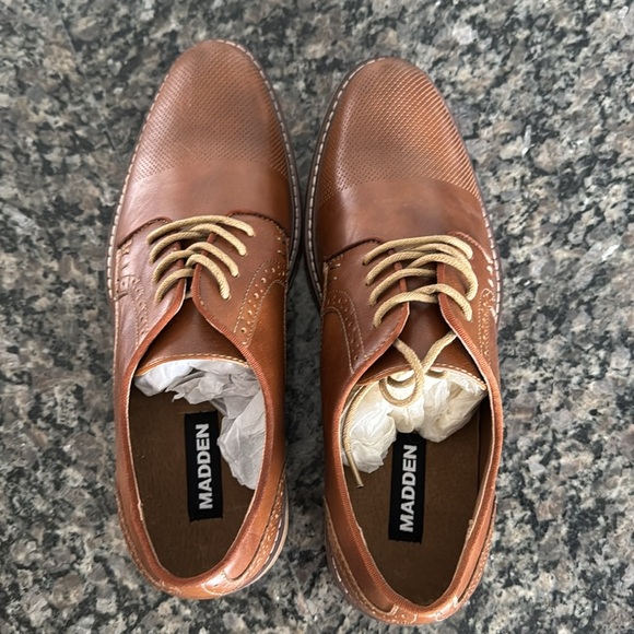 Madden men’s M-alk cognac Oxford  9M New - Picture 8 of 12